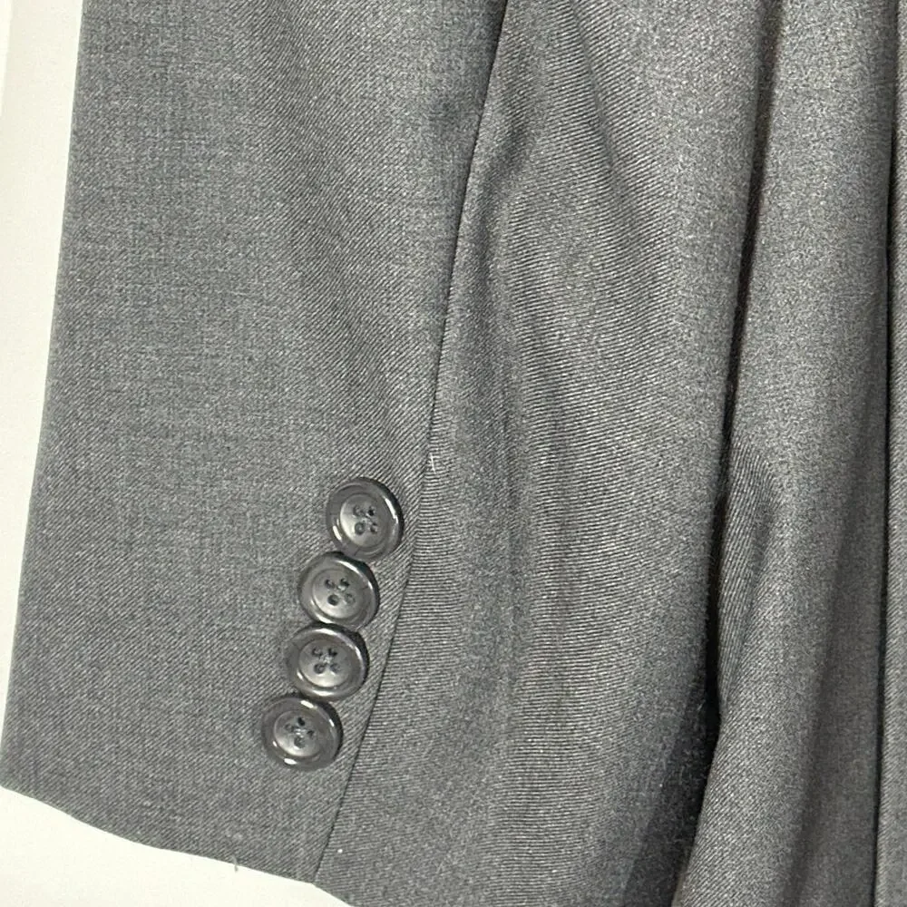 Caravelli Men's Suit Jacket Sport Coat Italy S60512N Oxford 2B 38S 32W Gray